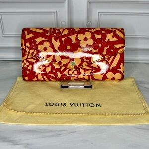 Louis Vuitton Monogram Vernis Floral Long Wallet | Authentic